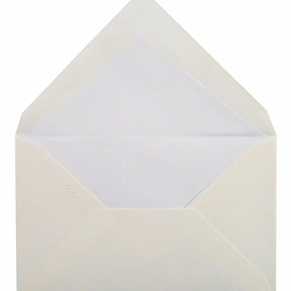 G.Lalo Verge de France C6 (A5) Envelopes Pack of 25 - Ivory