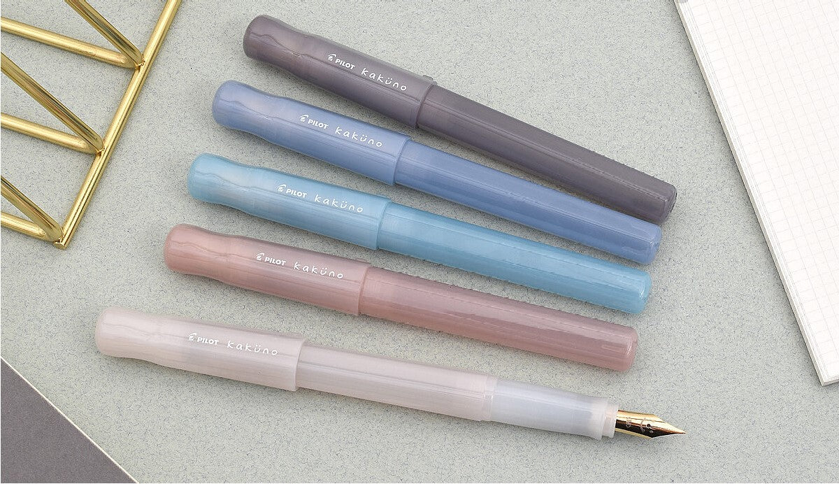 Pilot Kakuno Madoromi Fountain Pen - Grey