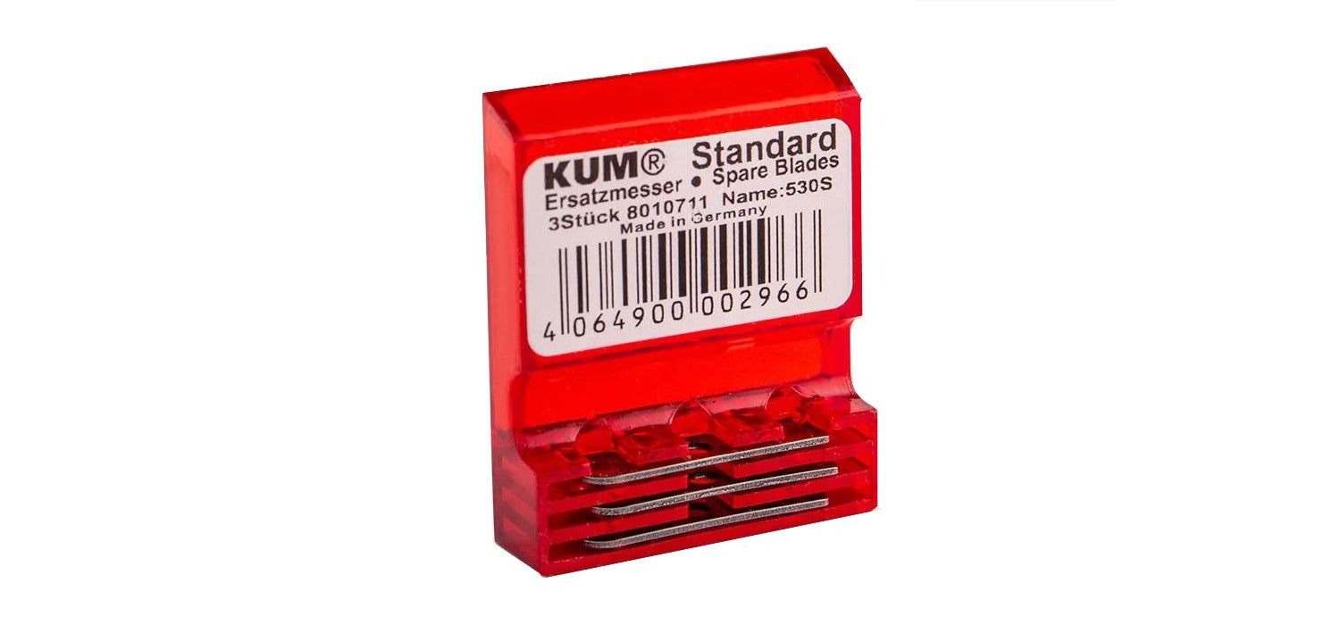 KUM Long Point Sharpener Replacement Blades Pack of 3