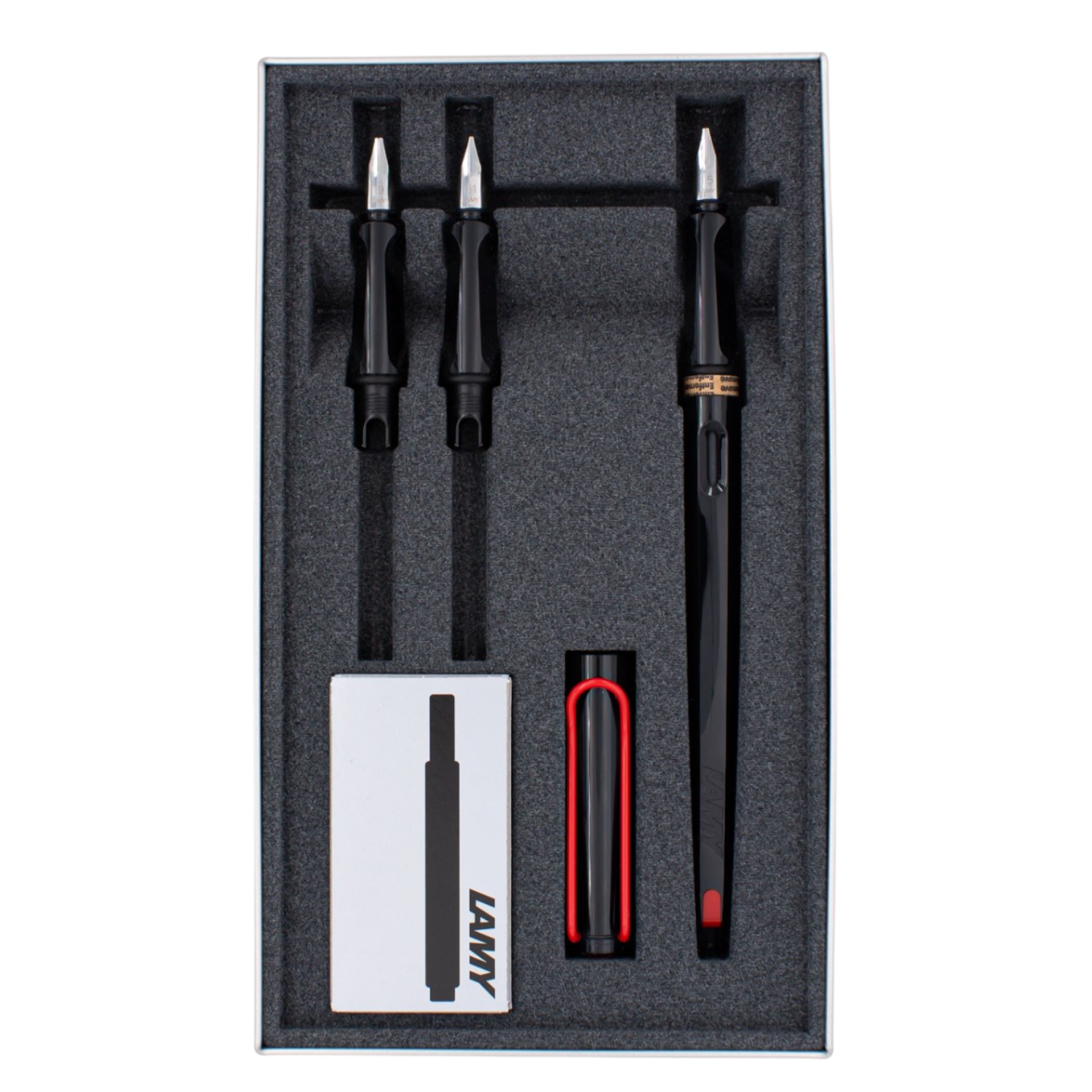 LAMY Joy Calligraphy Set - Black / Red Clip