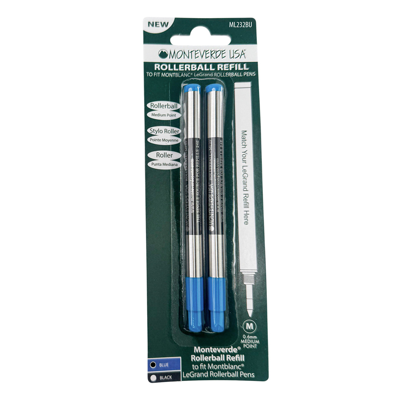 Monteverde Refill for Montblanc LeGrand Rollerball ML23