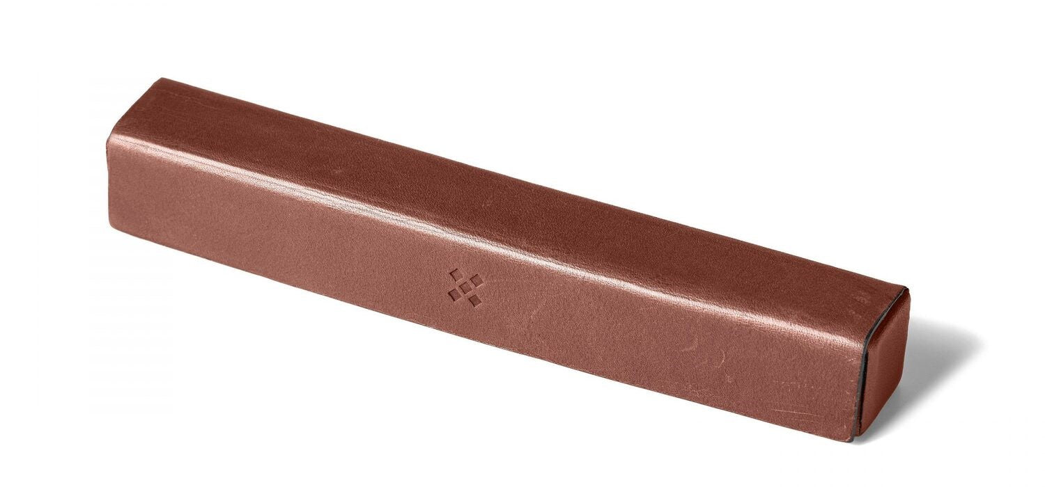 Legendar Sleek Etwee Single Pen Case - Chestnut