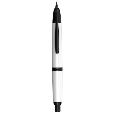 Pilot Capless Fountain Pen - White with Black Trim