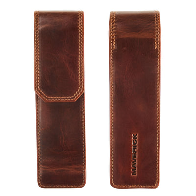 Maverick Leather Pencase - Two Pen