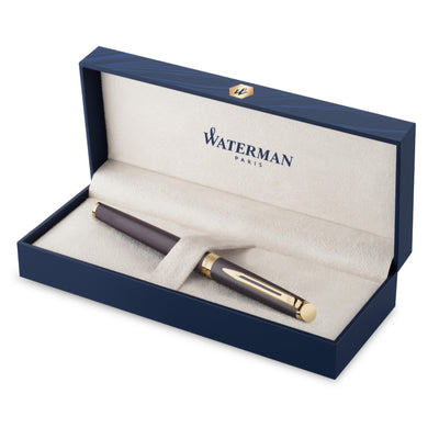 Waterman Hemisphere Metallic Fountain Pen - Black / Gold Trim - Special Edition