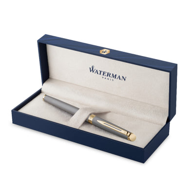 Waterman Hemisphere Metallic Fountain Pen - Grey / Gold Trim - Special Edition