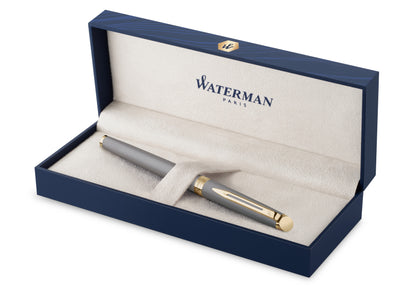 Waterman Hemisphere Metallic Fountain Pen - Grey / Gold Trim - Special Edition