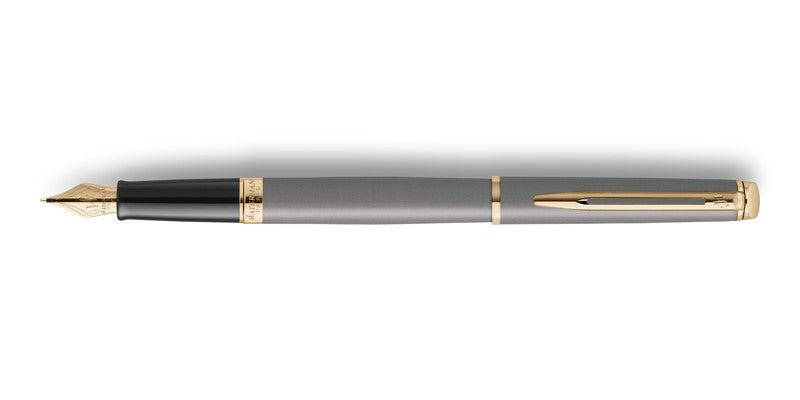 Waterman Hemisphere Metallic Fountain Pen - Grey / Gold Trim - Special Edition