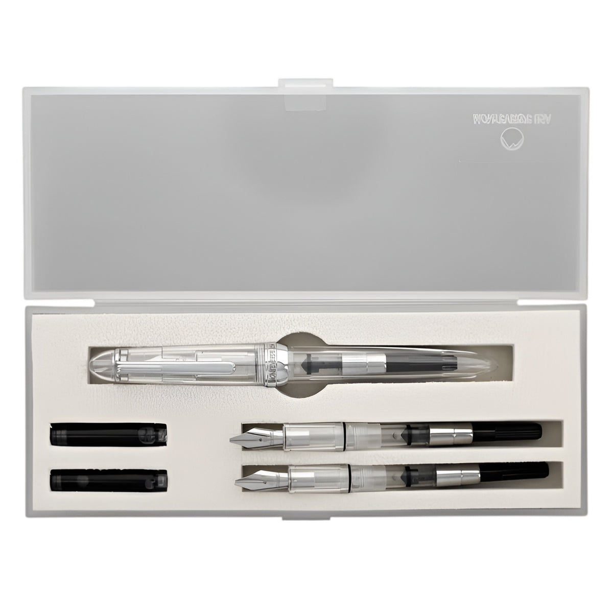 Monteverde Monza ID Calligraphy Fountain Pen Set - Clear