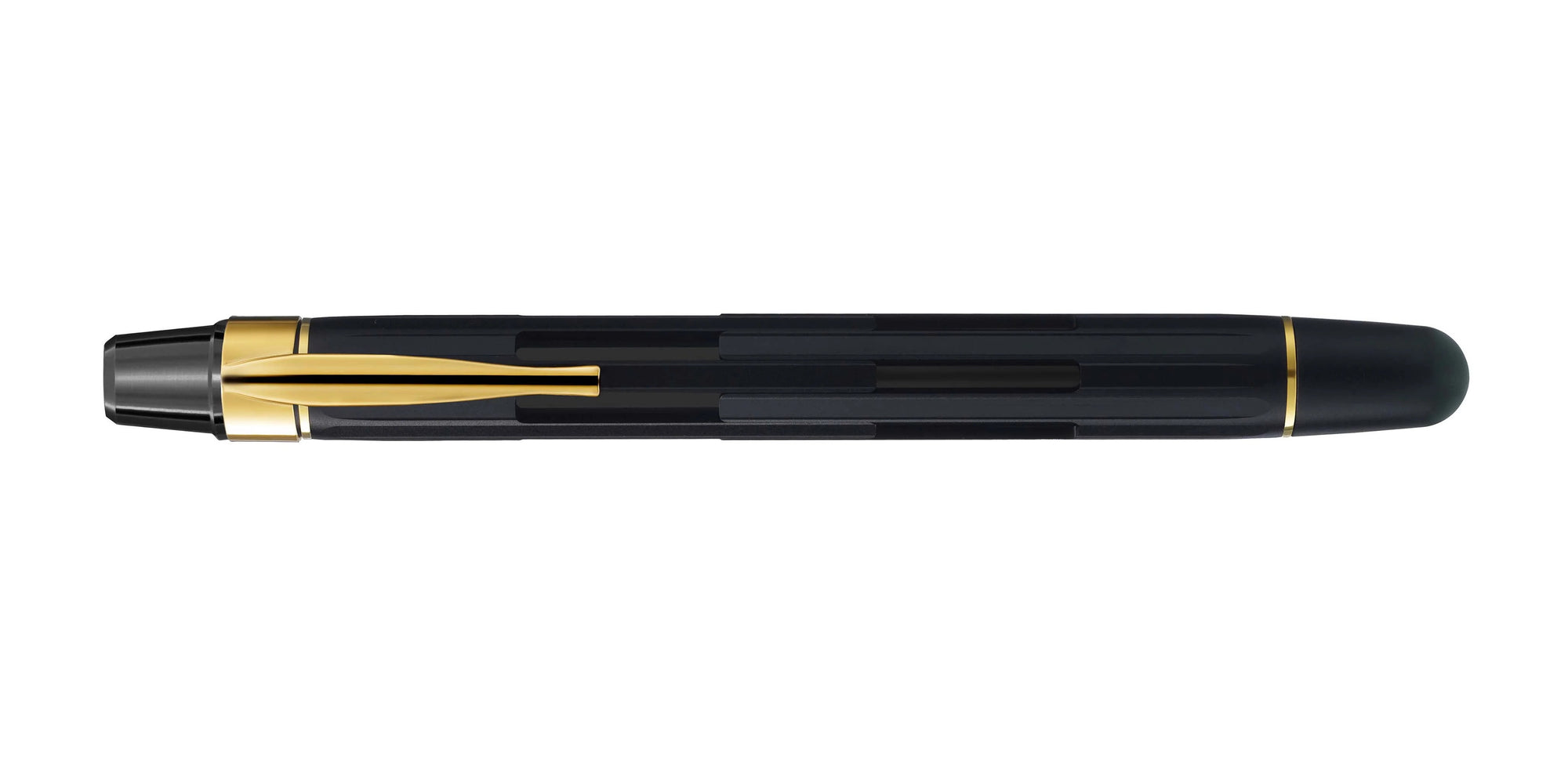 Nahvalur Eclipse Fountain Pen - Black / Gold Trim