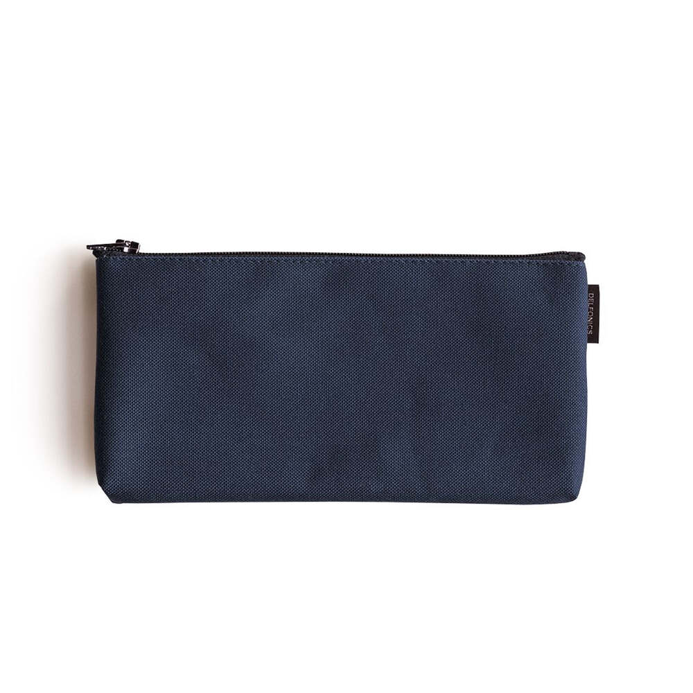 Delfonics "Marek" Canvas Flat Pencil Case - Dark Blue