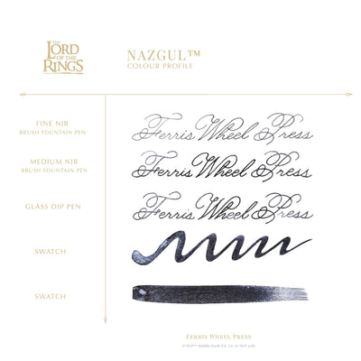 Ferris Wheel Press Lord of the Rings Ink Bottle 38ml - Nazgul