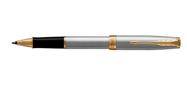 Parker Sonnet Rollerball - Stainless Steel / Gold Trim - Pen City
