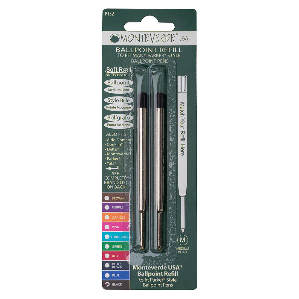Monteverde G2 (Parker Style) Ballpoint Refill P13 - Pack