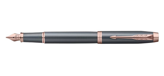 Parker IM Fountain Pen - Slate / Pink Gold Trim