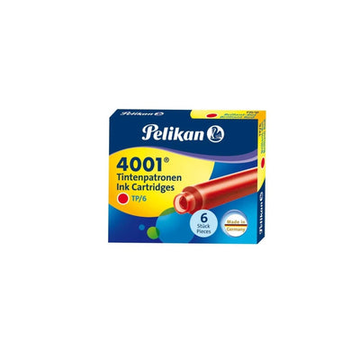 Pelikan 4001 TP/6 Ink Cartridges Pack of 6 - Assorted