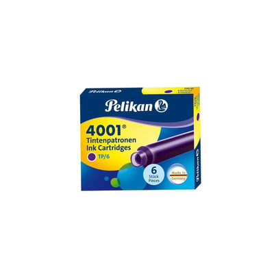 Pelikan 4001 TP/6 Ink Cartridges Pack of 6 - Assorted