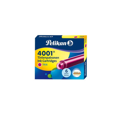 Pelikan 4001 TP/6 Ink Cartridges Pack of 6 - Assorted