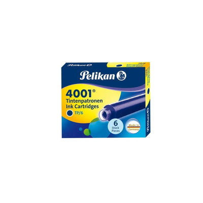 Pelikan 4001 TP/6 Ink Cartridges Pack of 6 - Assorted
