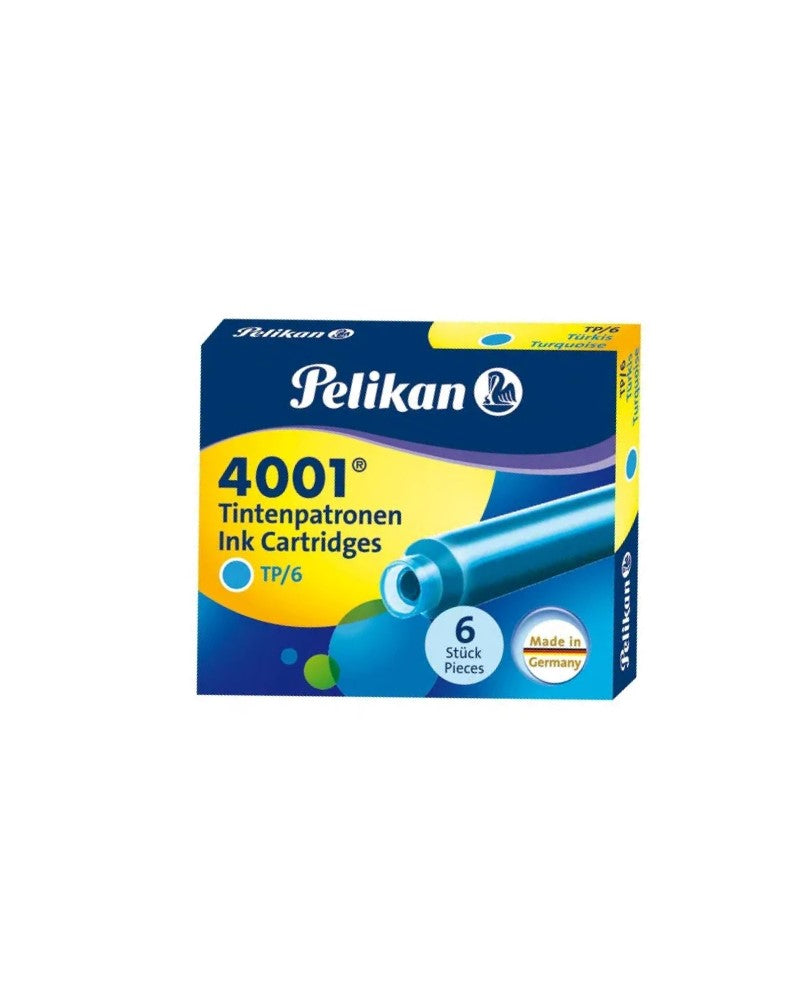 Pelikan 4001 TP/6 Ink Cartridges Pack of 6 - Assorted