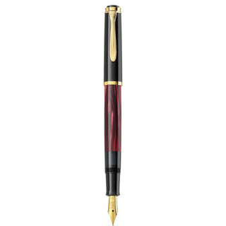 Pelikan Classic M 200 Fountain Pen - Red Marble - Special Edition - EF - EXTRA FINE / RED