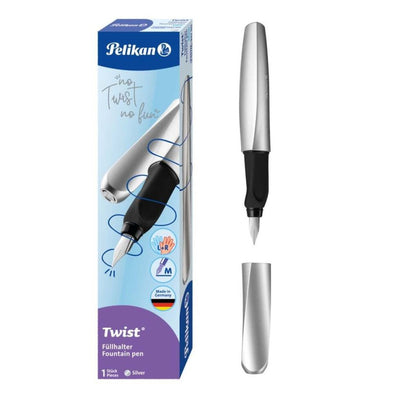 Pelikan Twist Fountain Pen - Silver