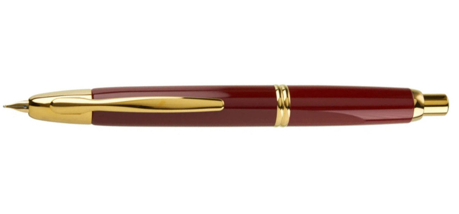 Pilot Capless Fountain Pen - Red / Gold Trim