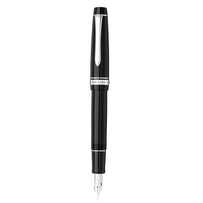 Pilot Custom Heritage 912 Fountain Pen - Black / Rhodium Trim