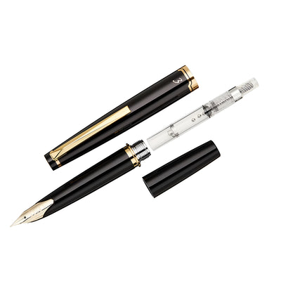 Pilot E95s Fountain Pen - Black / Gold Trim