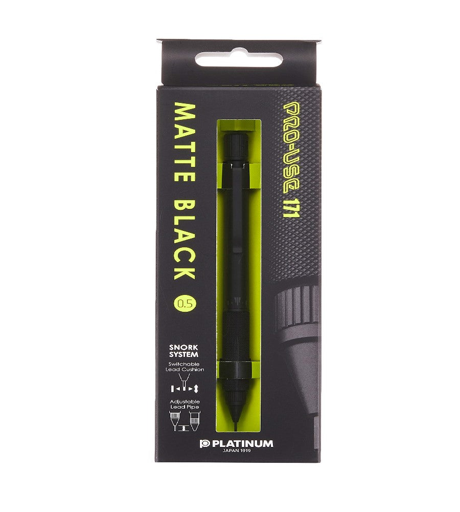 Platinum PRO-USE 171 Mechanical Pencil 0.5mm - Matte Black
