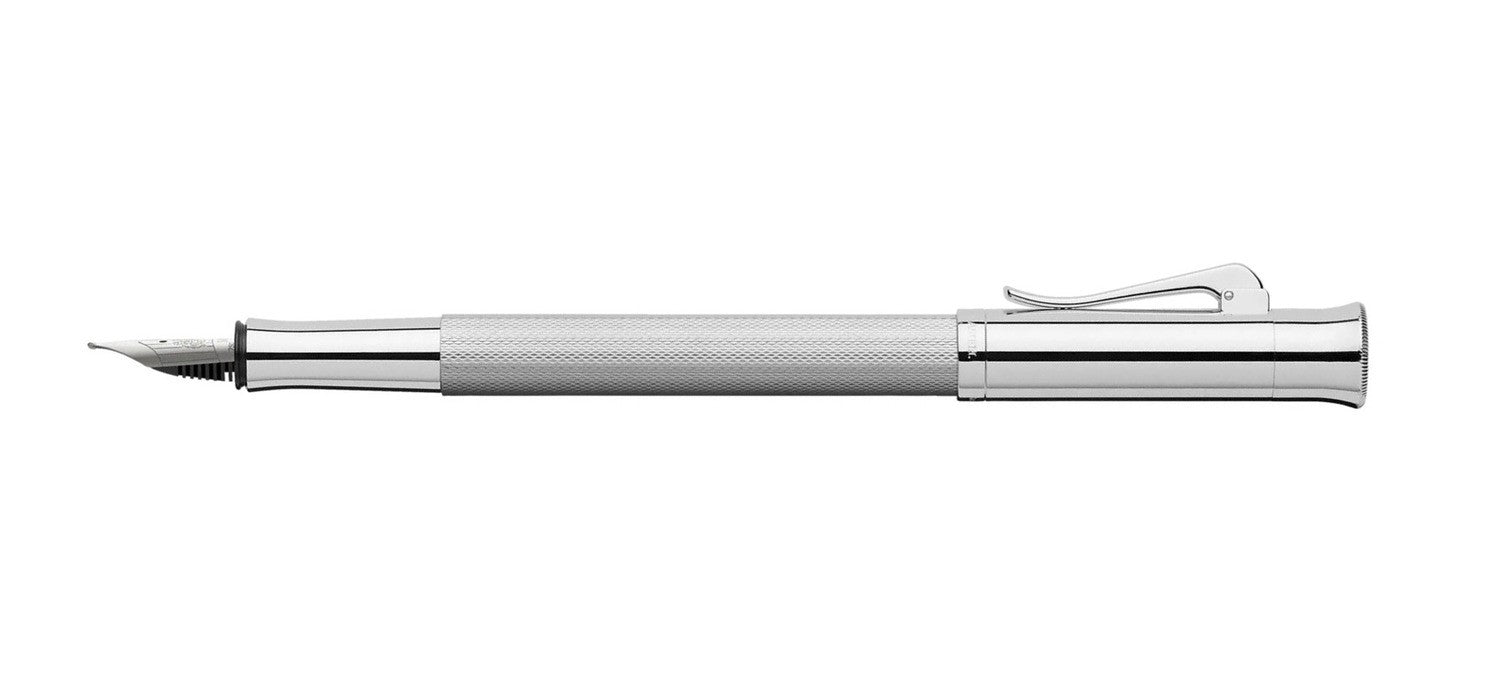 Graf Von Faber-Castell Guilloche Fountain Pen - Rhodium