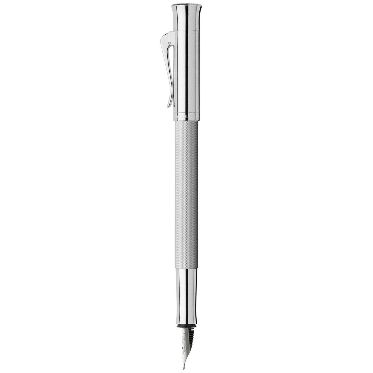Graf Von Faber-Castell Guilloche Fountain Pen - Rhodium