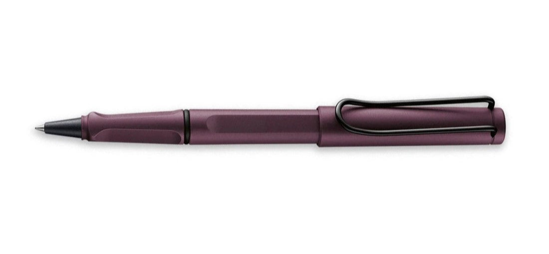 Lamy AL-star Aubergine – Stylo Roller Ergonomique Grip Transparent, Pointe M, Recharge Noir Incluse, Aluminium Léger & Design Iconique