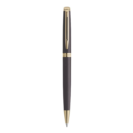 Waterman Hemisphere Metallic Ballpoint Pen - Black / Gold Trim - Special Edition