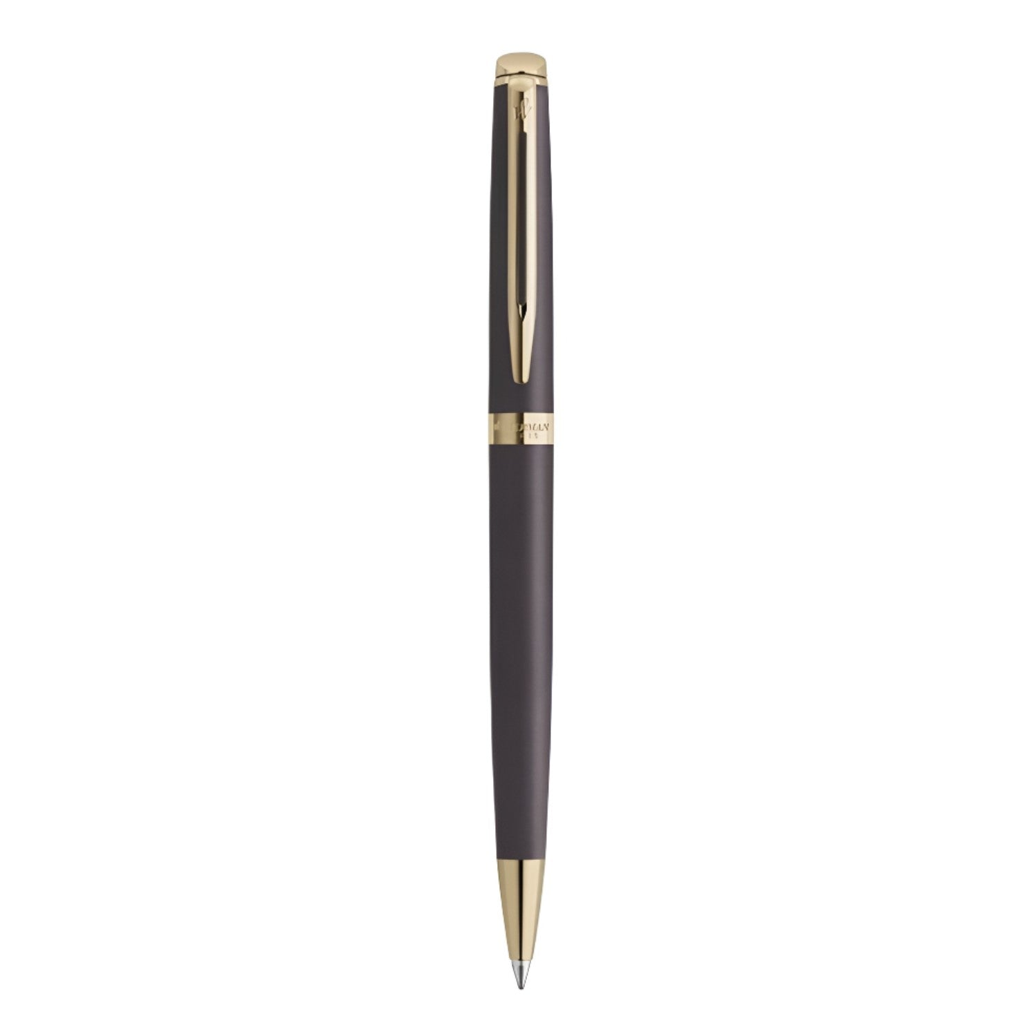 Waterman Hemisphere Metallic Ballpoint Pen - Black / Gold Trim - Special Edition