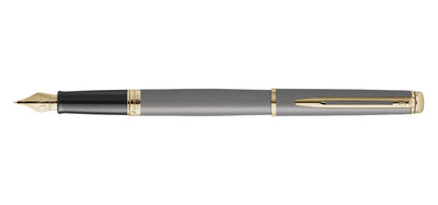 Waterman Hemisphere Metallic Fountain Pen - Grey / Gold Trim - Special Edition