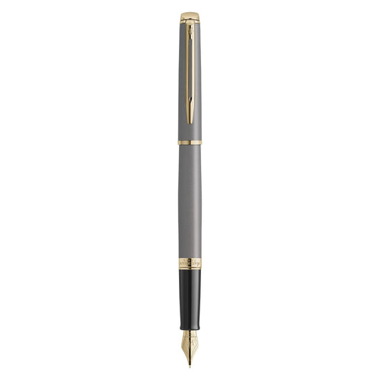 Waterman Hemisphere Metallic Fountain Pen - Grey / Gold Trim - Special Edition