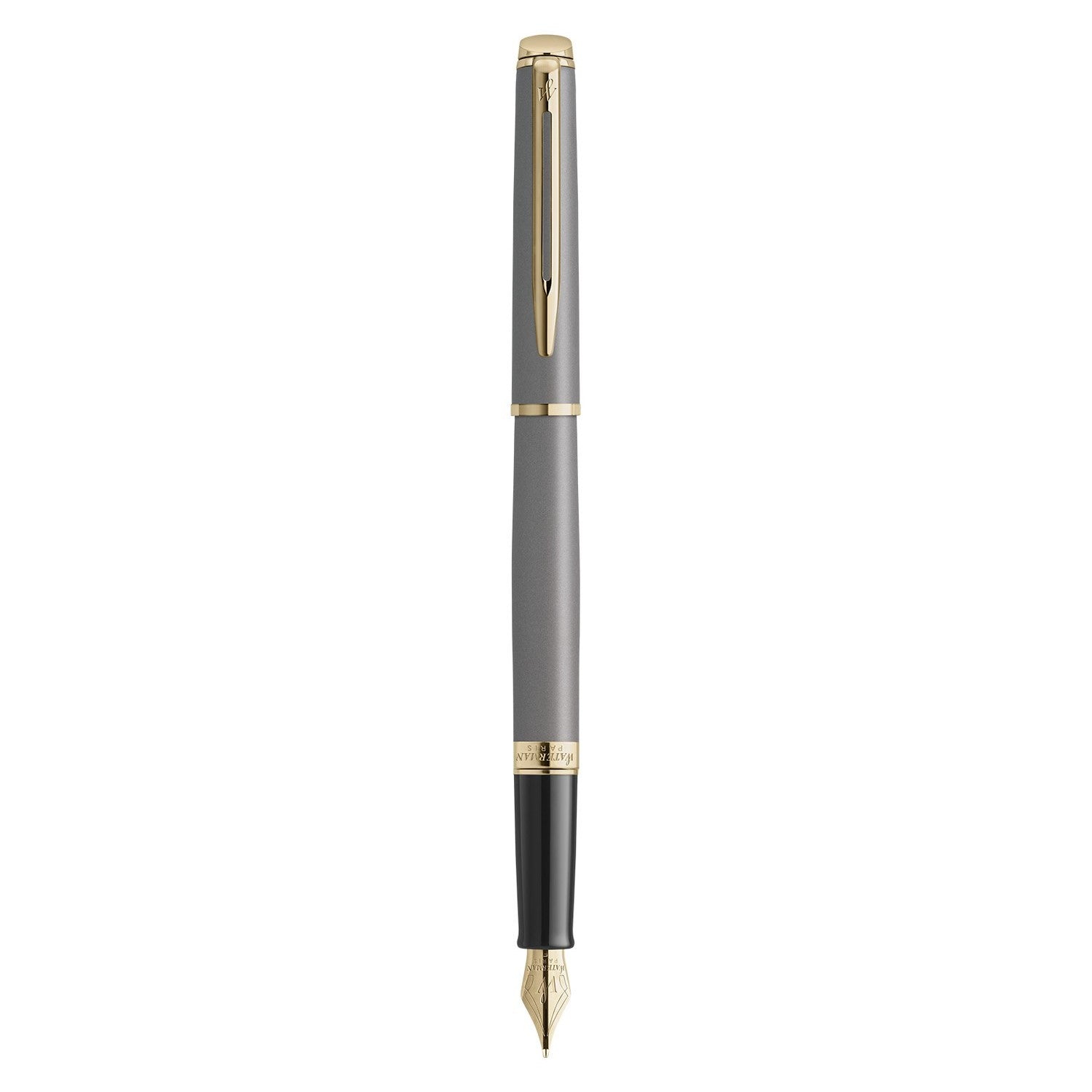 Waterman Hemisphere Metallic Fountain Pen - Grey / Gold Trim - Special Edition