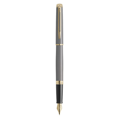 Waterman Hemisphere Metallic Fountain Pen - Grey / Gold Trim - Special Edition