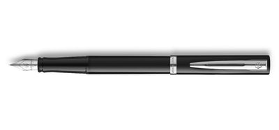 Waterman Impression Fountain Pen - Black Lacquer / Chrome Trim