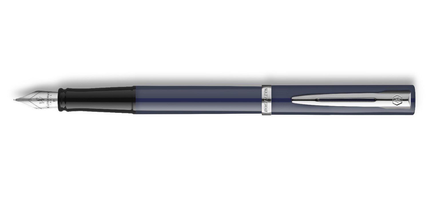 Waterman Impression Fountain Pen - Blue Lacquer / Chrome Trim