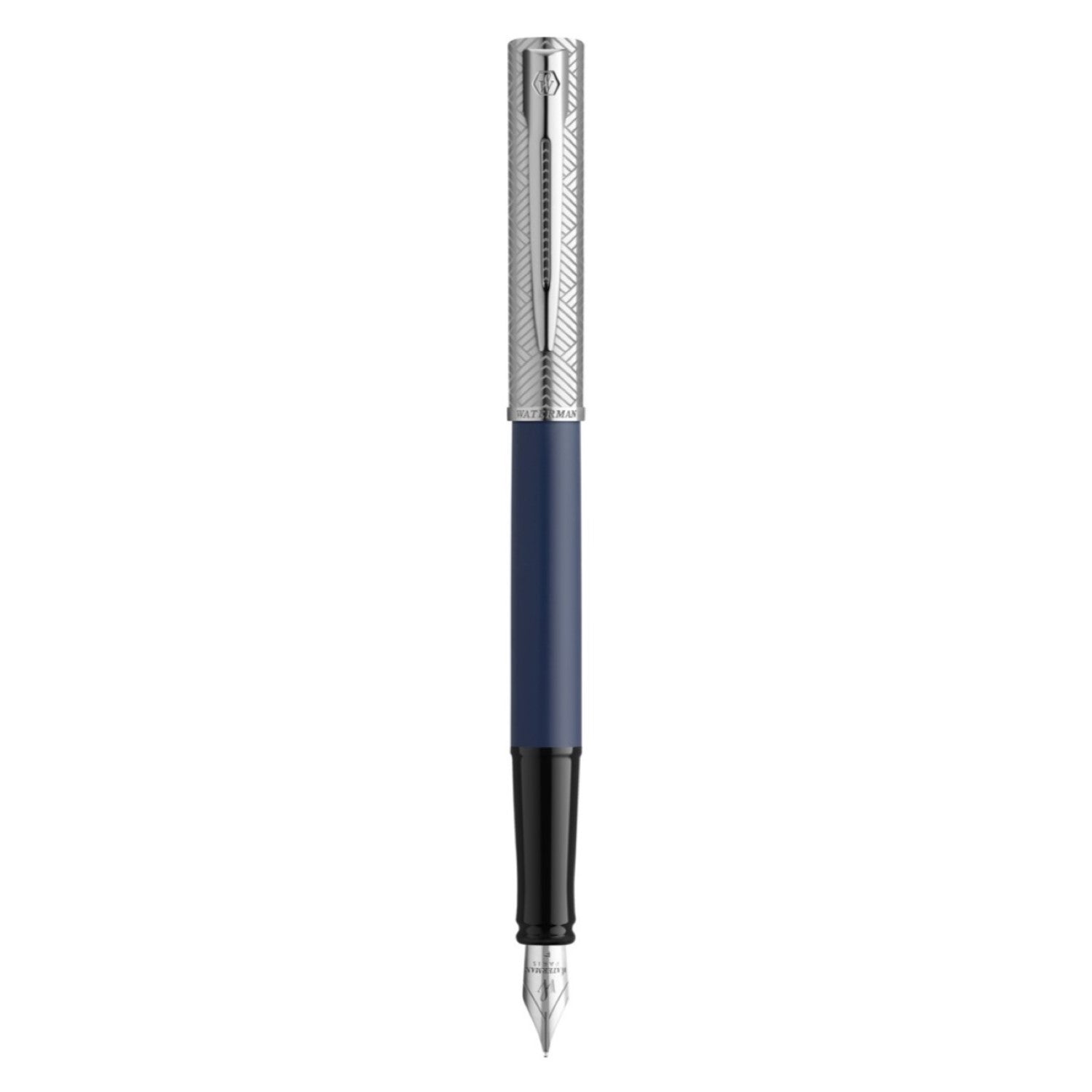 Waterman Allure Deluxe Fountain Pen - Metal & Blue