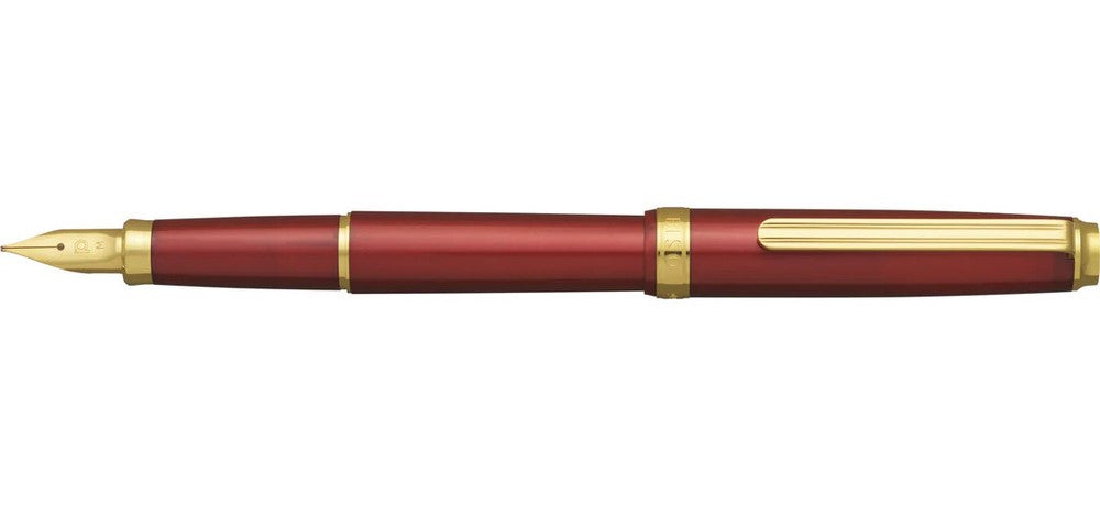 Platinum Biso Fountain Pen - Flame Red