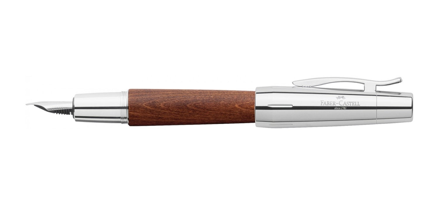 Faber-Castell Design E-motion Fountain Pen - Pear Wood