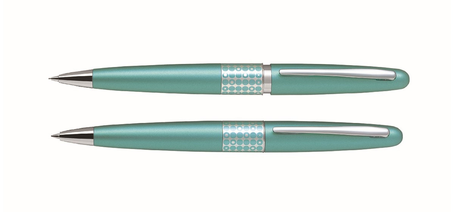 Pilot Metropolitan MR3 Ballpoint Pen & 0.5mm Mechanical Pencil Gift Set - Aqua Dots
