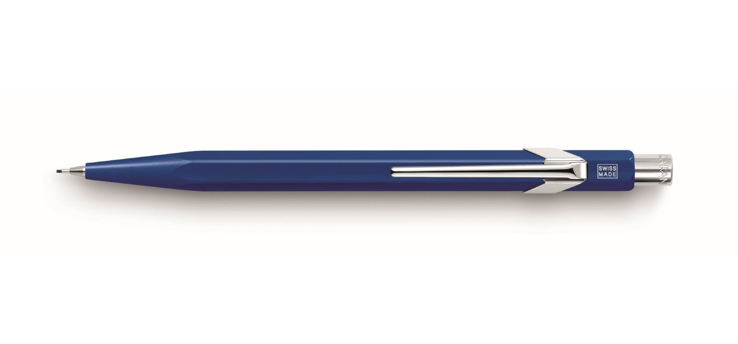 Caran dAche 844 Office Mechanical Pencil 0.7mm - Sapphire Blue