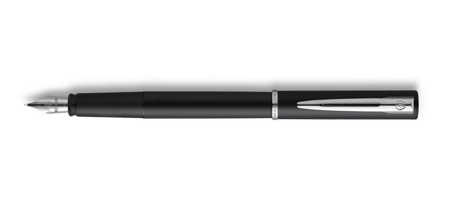 Waterman Allure Fountain Pen - Black / Chrome Trim