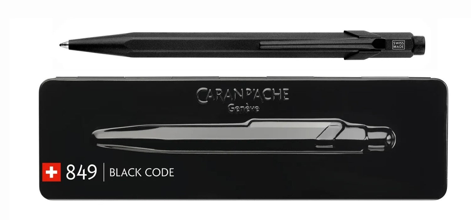 Caran dAche 849 Ballpoint Pen - Black Code