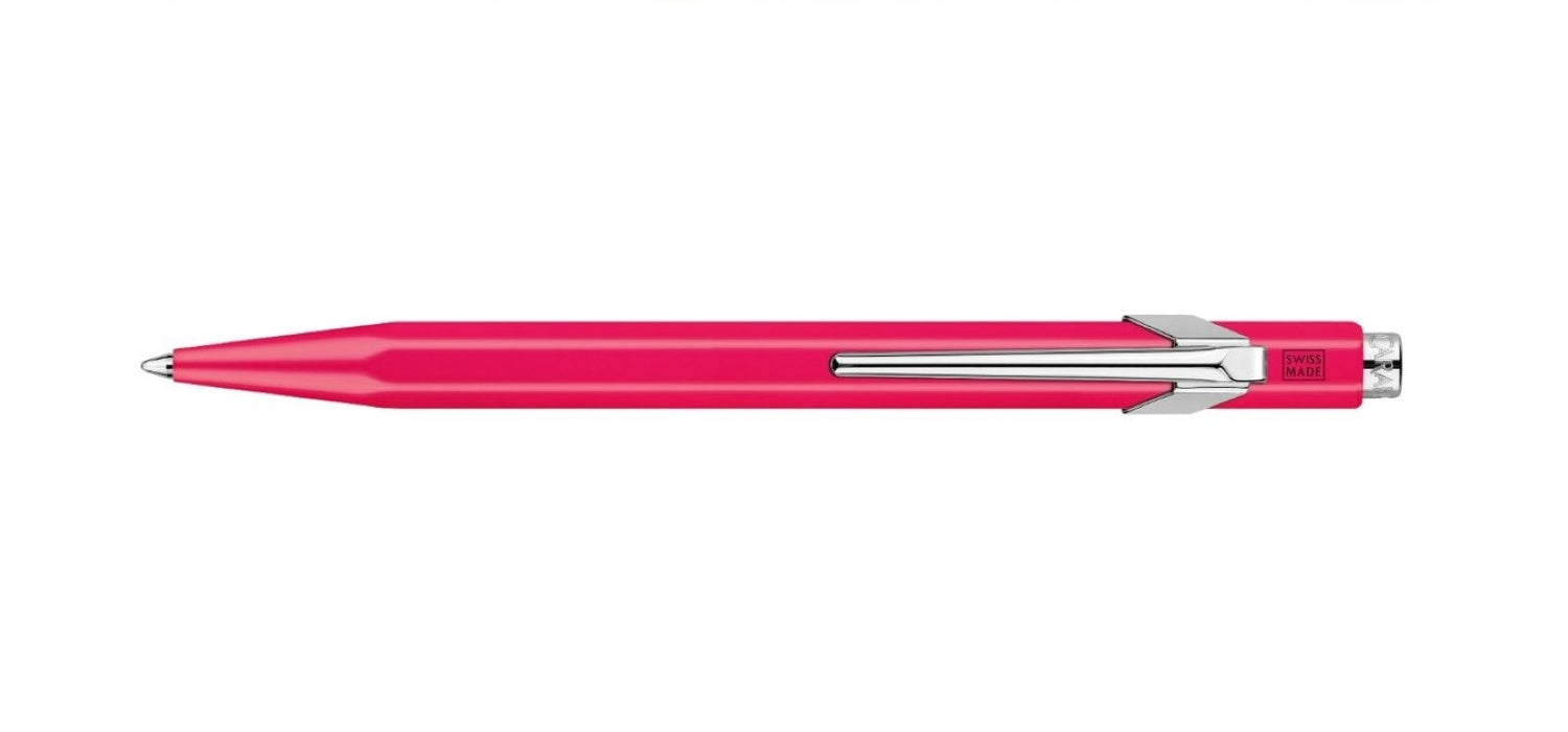 Caran dAche 849 Office Ballpoint Pen - Fluro Pink