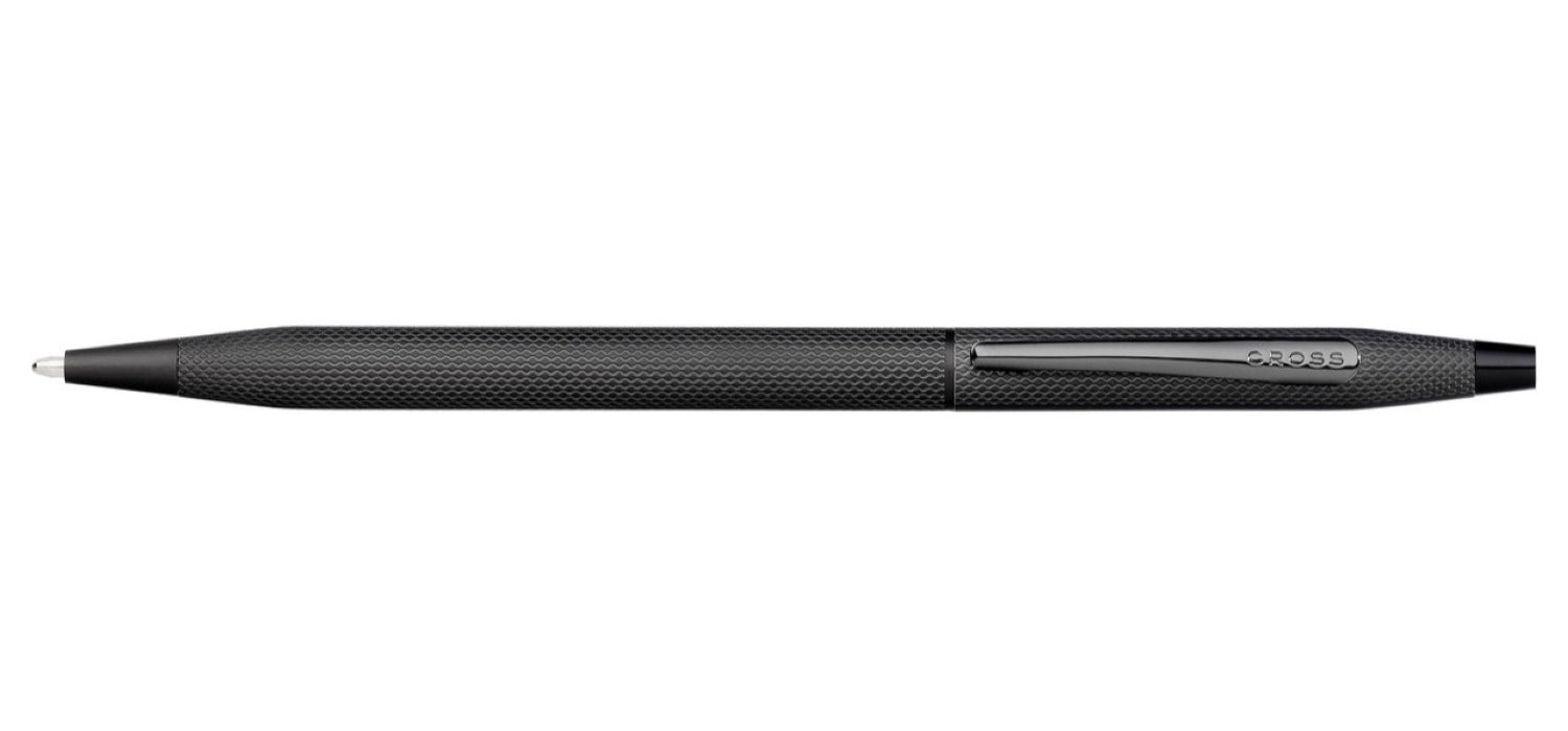 Cross Classic Century Ballpoint Pen - Brushed Black PVD / Diamond Engraving